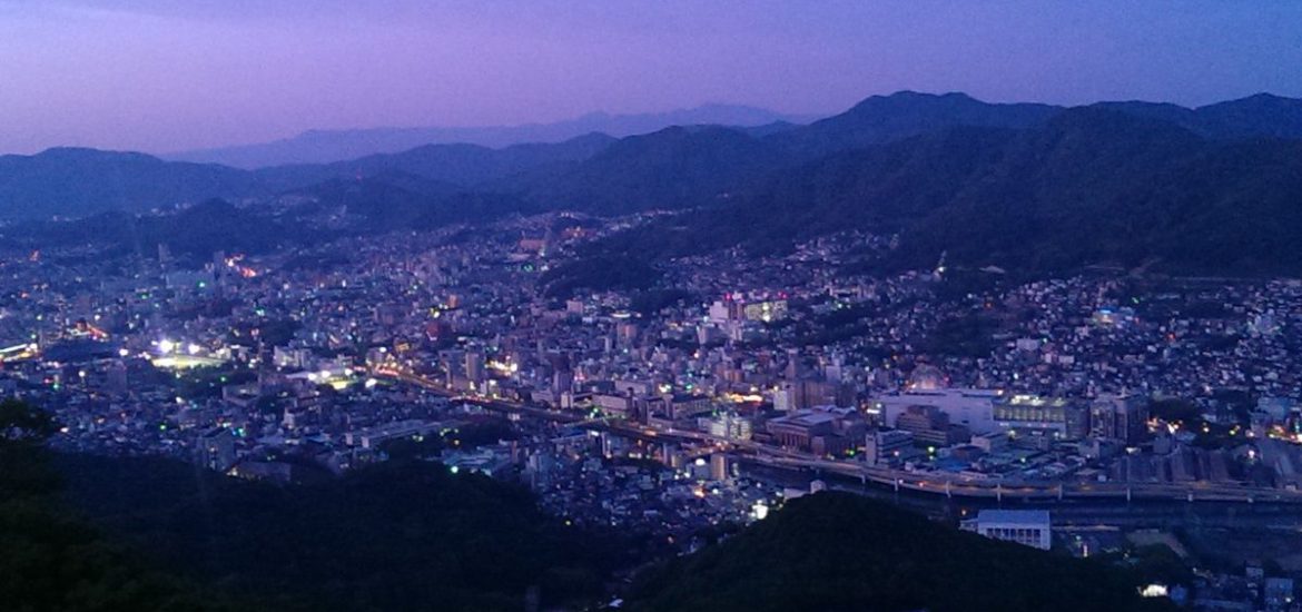 Uitzicht vanaf Nagasaki ropeway