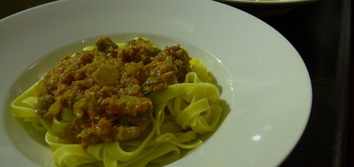Italiaanse pasta bolognese