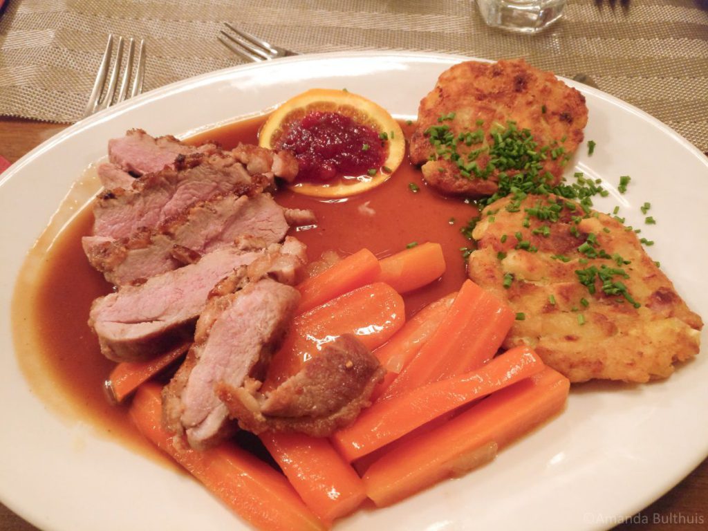 Eendenborstfilet in sinaasappelsaus