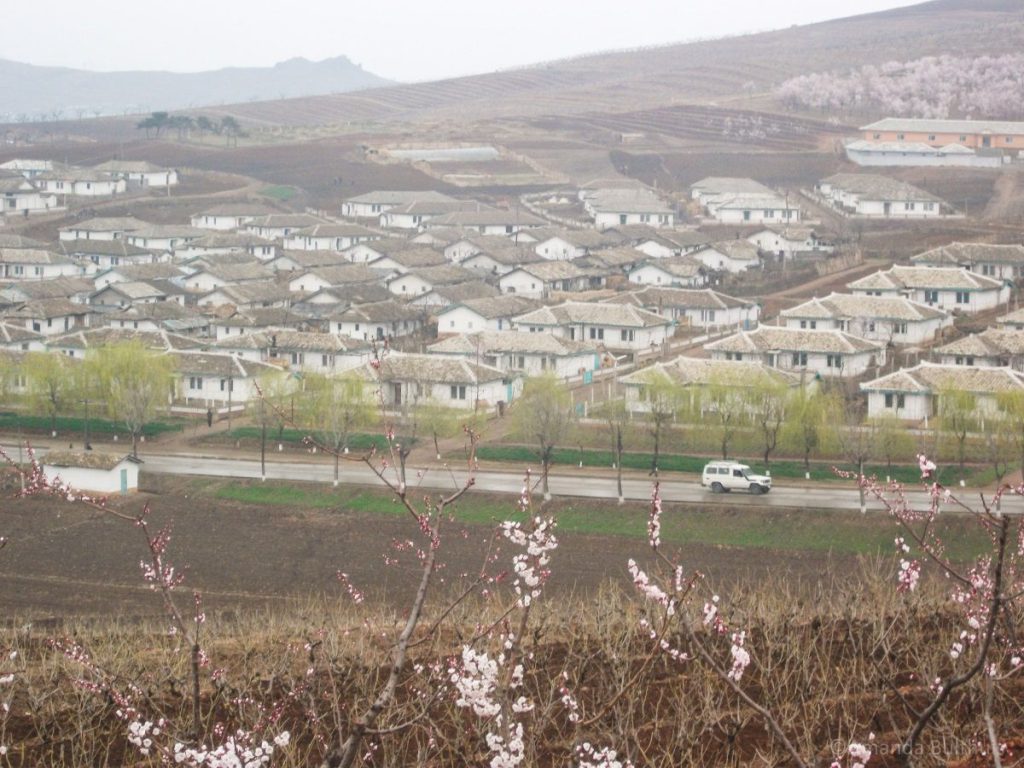 Uitzicht over de Chonsang Farm