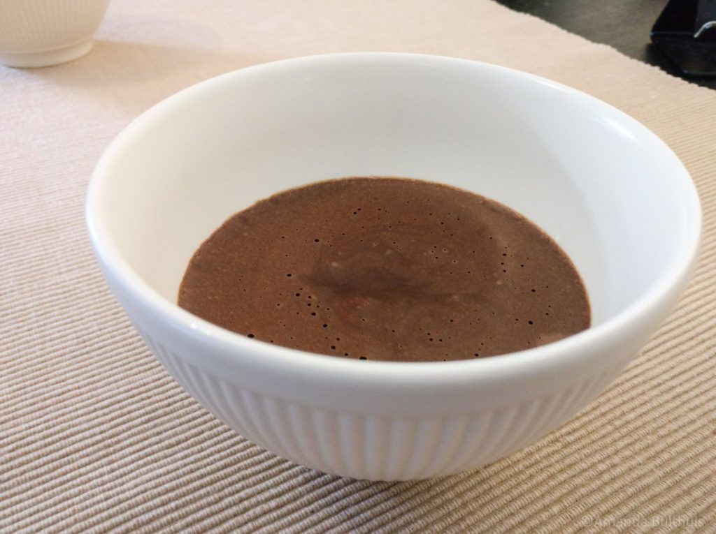 Chocolademousse zonder room en in