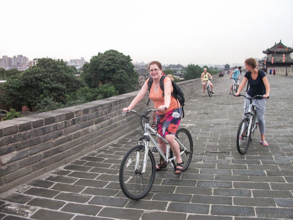 Fietstocht stadsmuur Xi'an