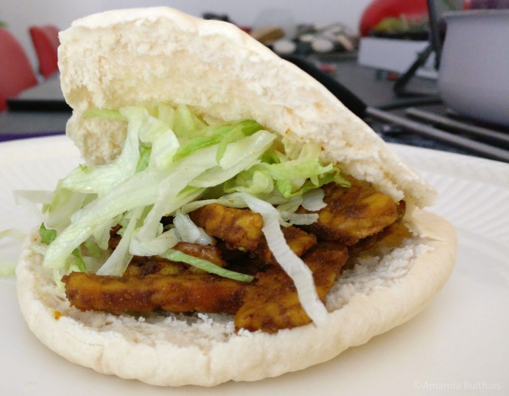 Broodje vegetarische shoarma