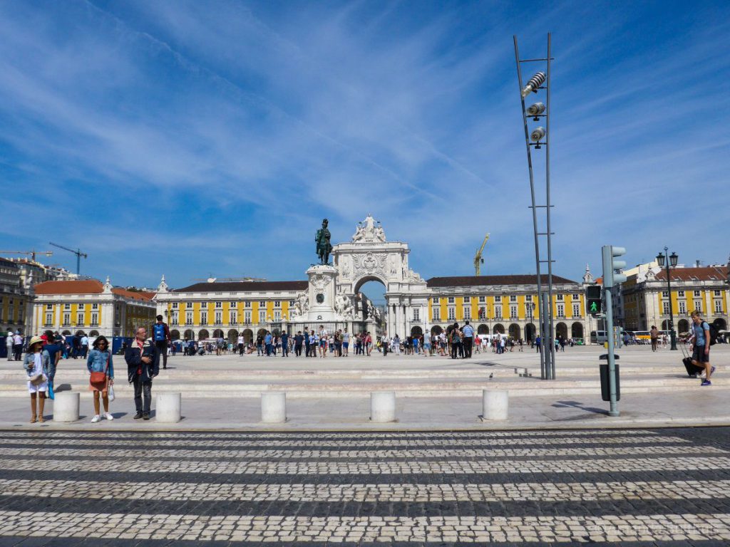 Praca Comerio, Lissabon