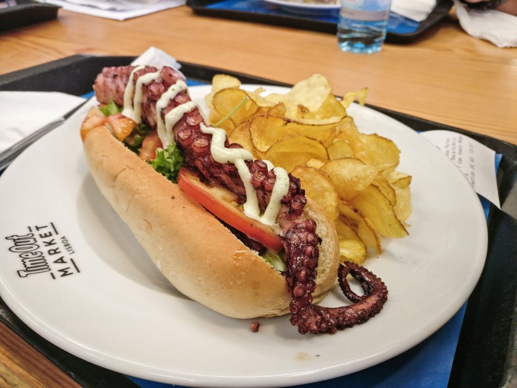 Octopus hotdog