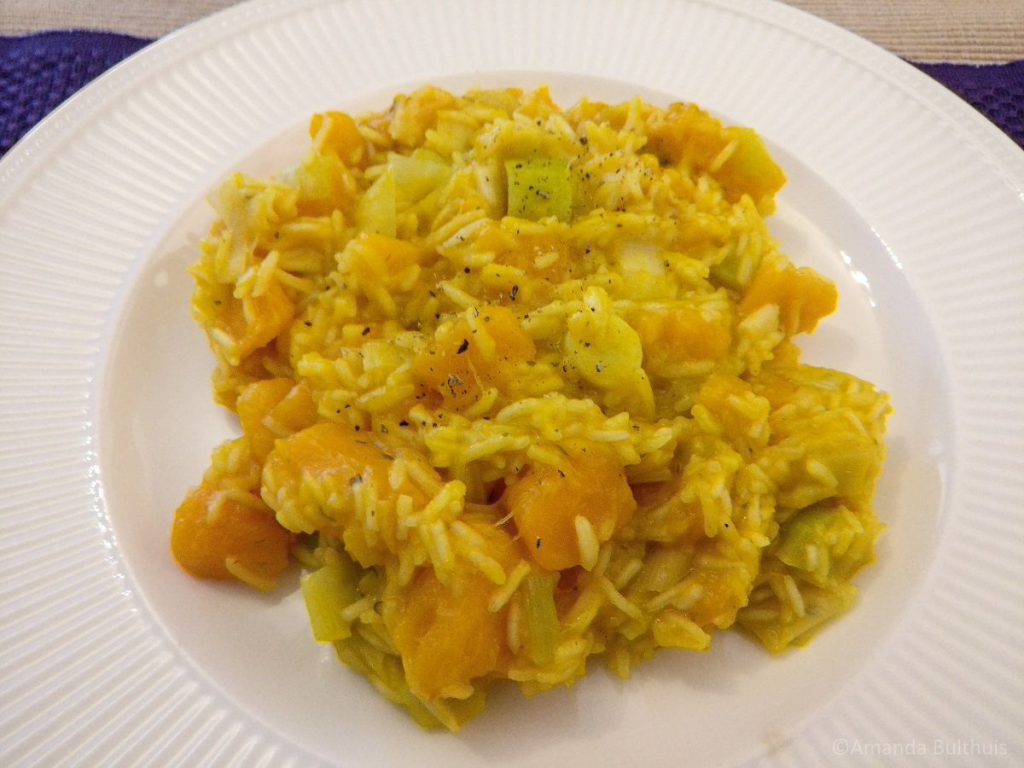 Pompoen prei pilav