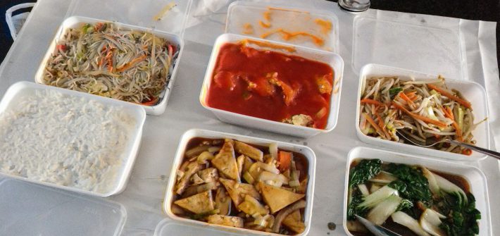 Vegetarische rijsttafel