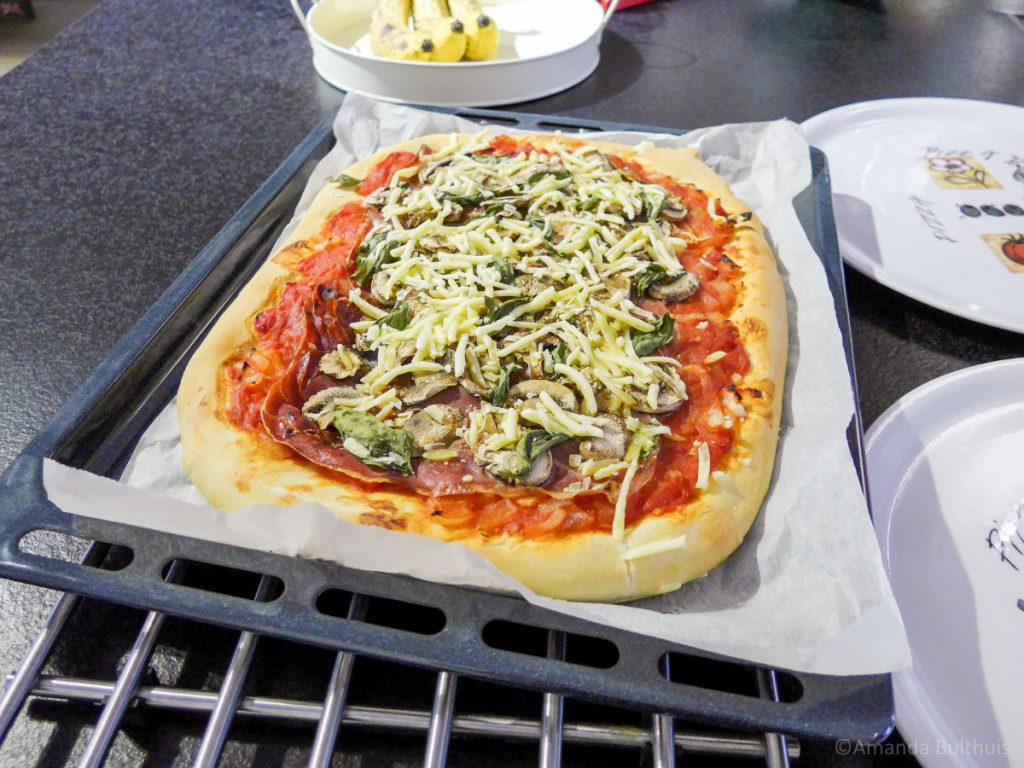 Homemade pizza