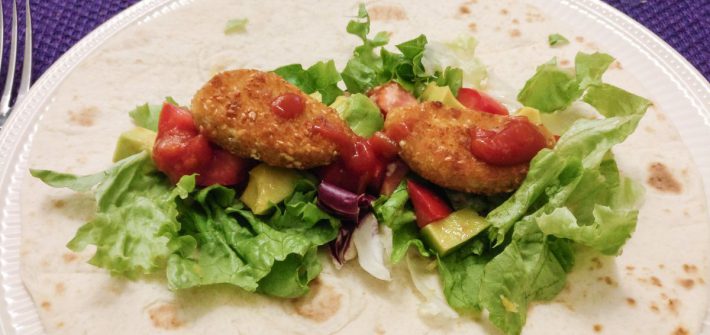 Wraps met vega nuggets