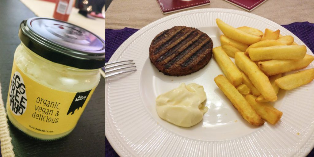 Vegana mayonaise en Airfryer friet