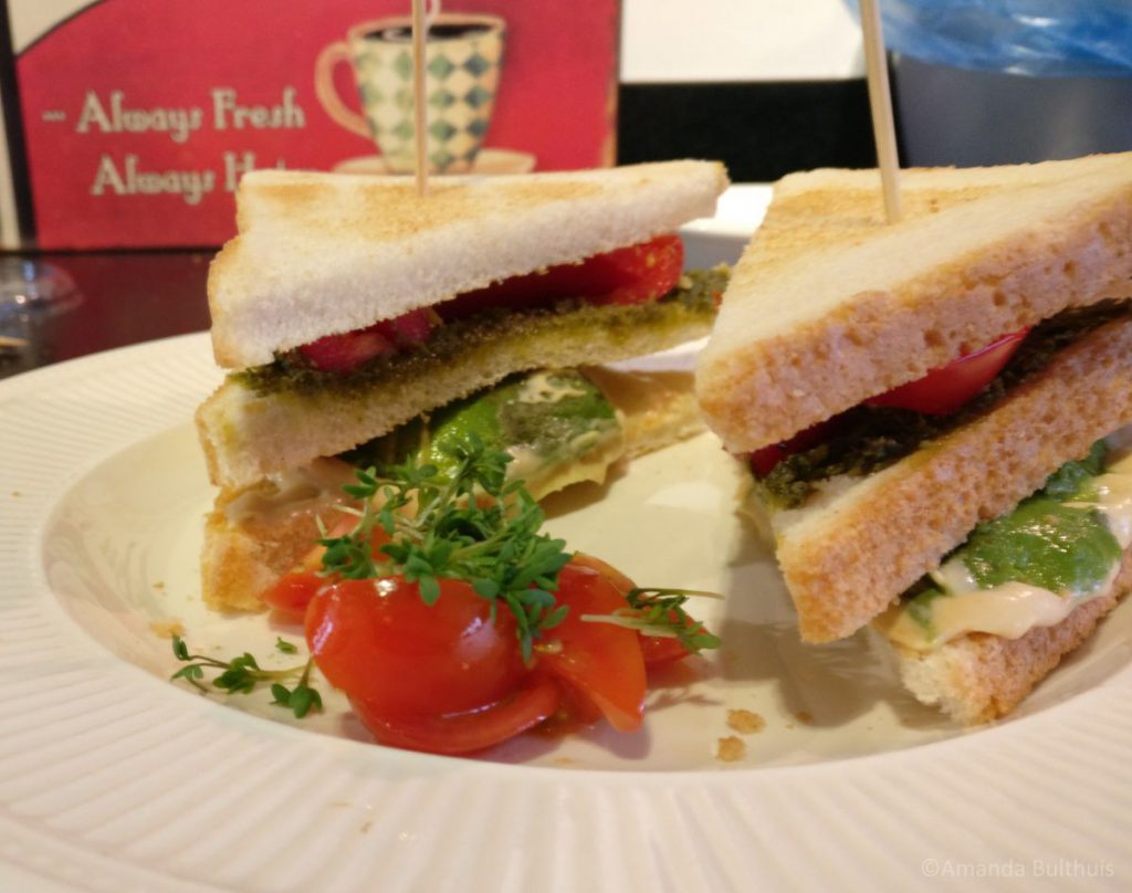 Vegan clubsandwich