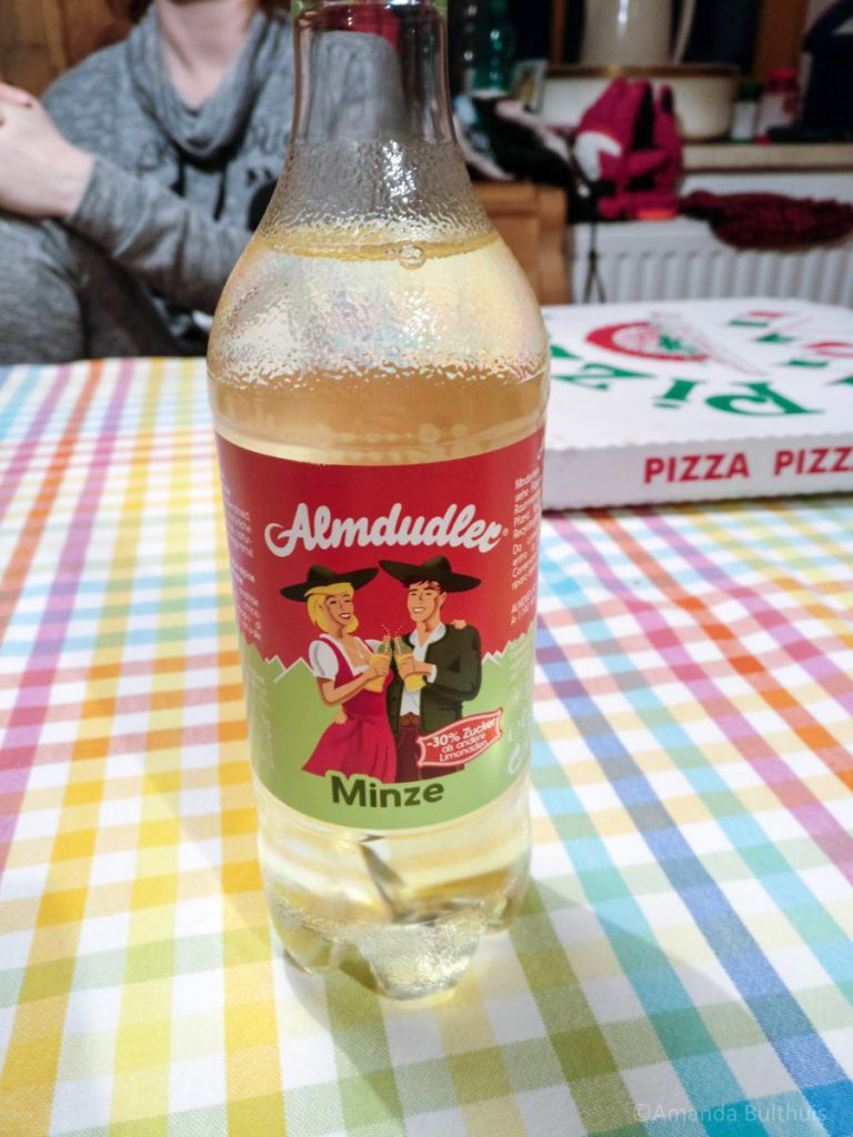 Almdudler met mint smaak