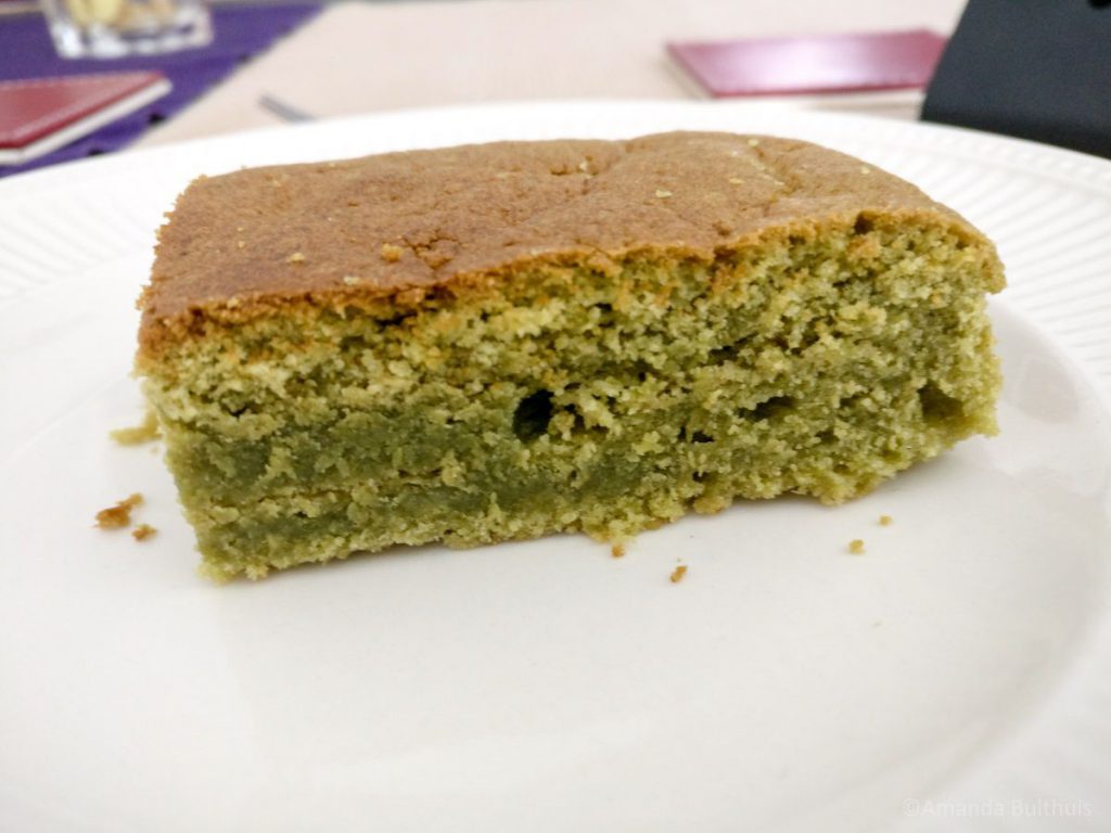 Japanse matcha cake