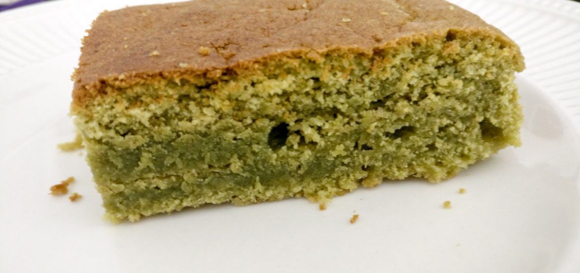 Japanse matcha cake