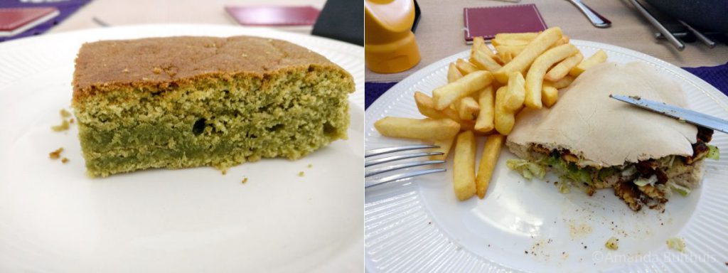 Matcha cake en shoarma