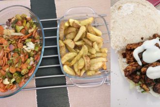 Ovengroente en tempeh shoarma