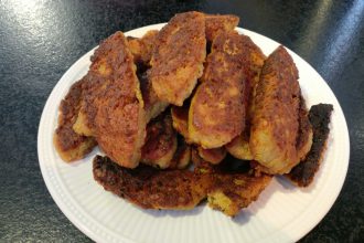 Seitan reepjes voor vegetarische babi pangang