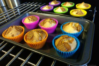Muffins met stroopwafel