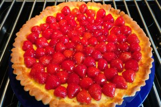 Aardbeienvlaai lactosevrij