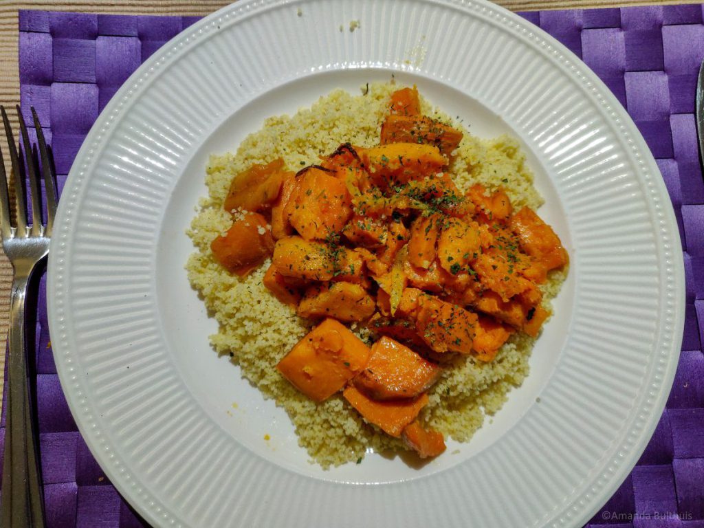 Couscous met zoete aardappel tajine