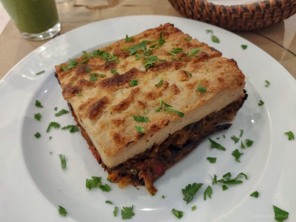 Vegan moussaka, Mama Tierra, Athene