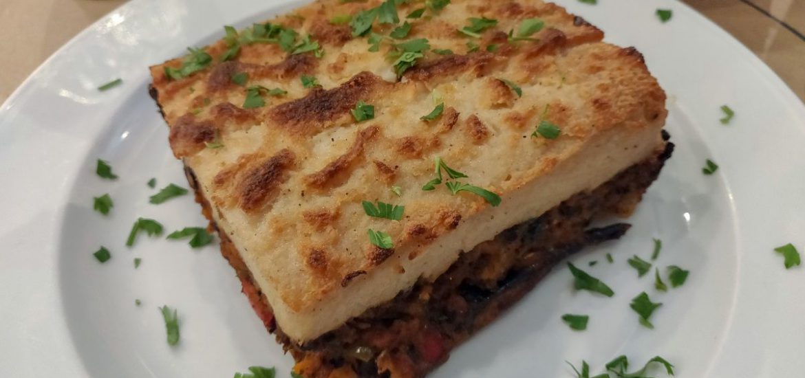 Vegan moussaka, Mama Tierra, Athene