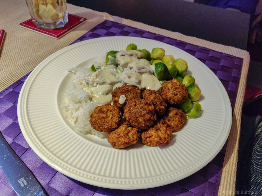 Spruitjes met falafel en champignonsaus