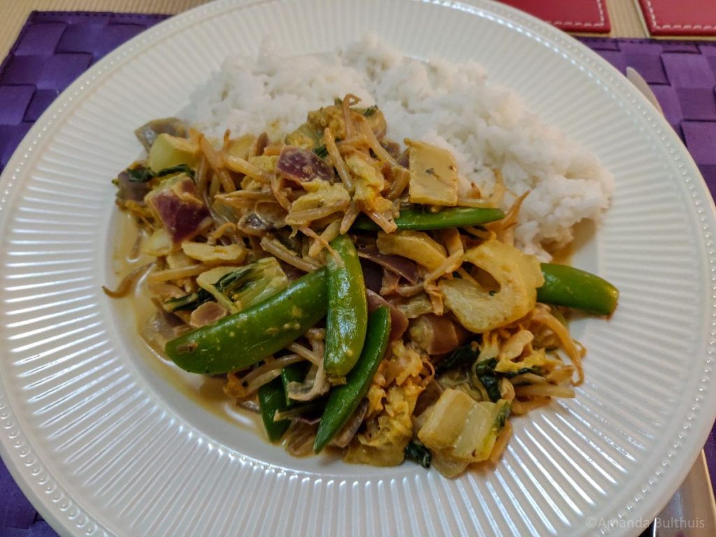 Thaise wok met curry