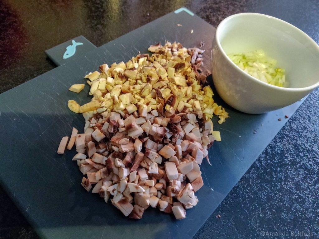 Ingrediënten voor vegetarische kroketten