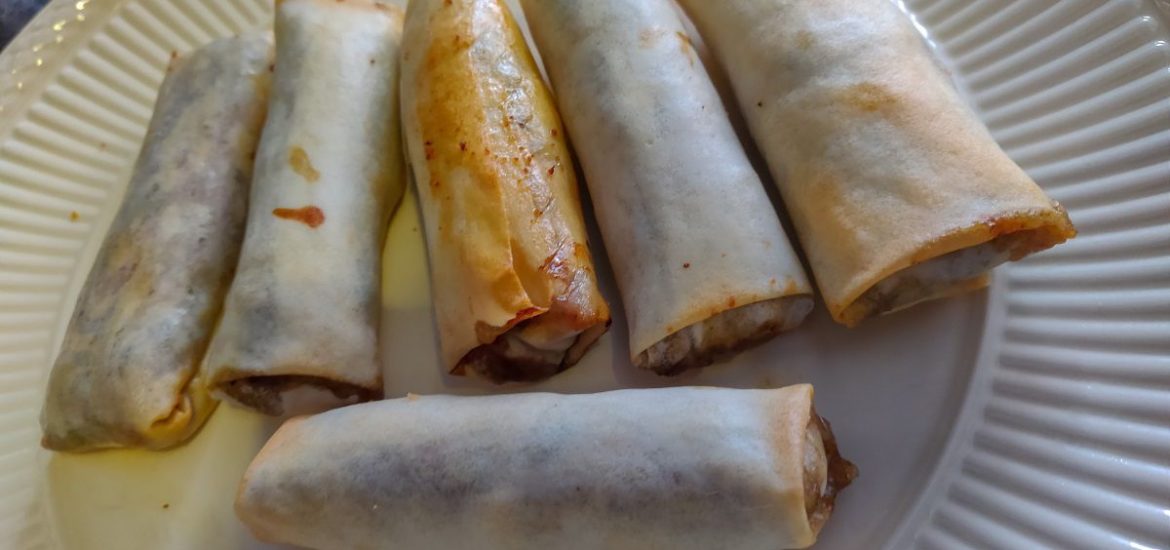 Vegetarische loempia's uit de Airfryer