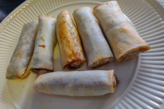 Vegetarische loempia's uit de Airfryer