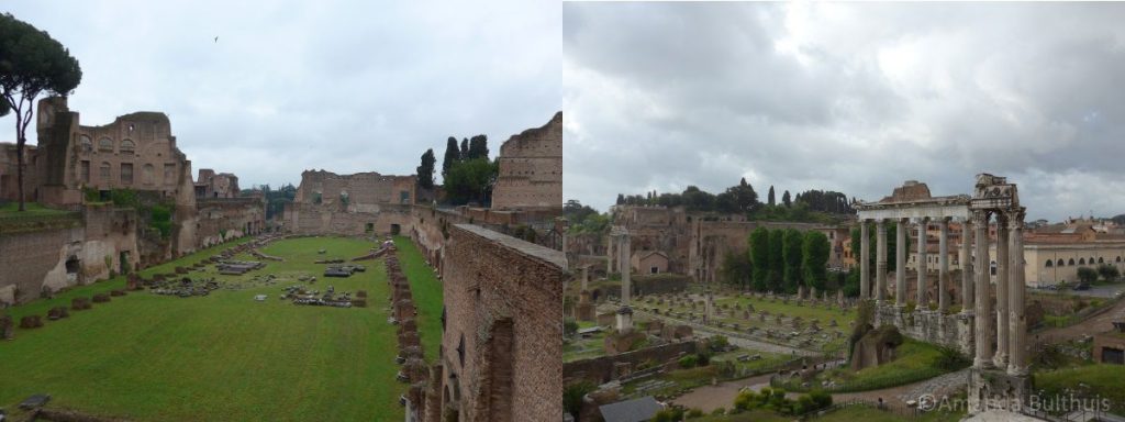 Palatine Hill en Forum Romanum