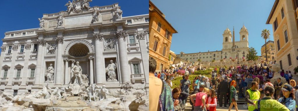 Rome - Trevi Fontein en Spaanse trappen