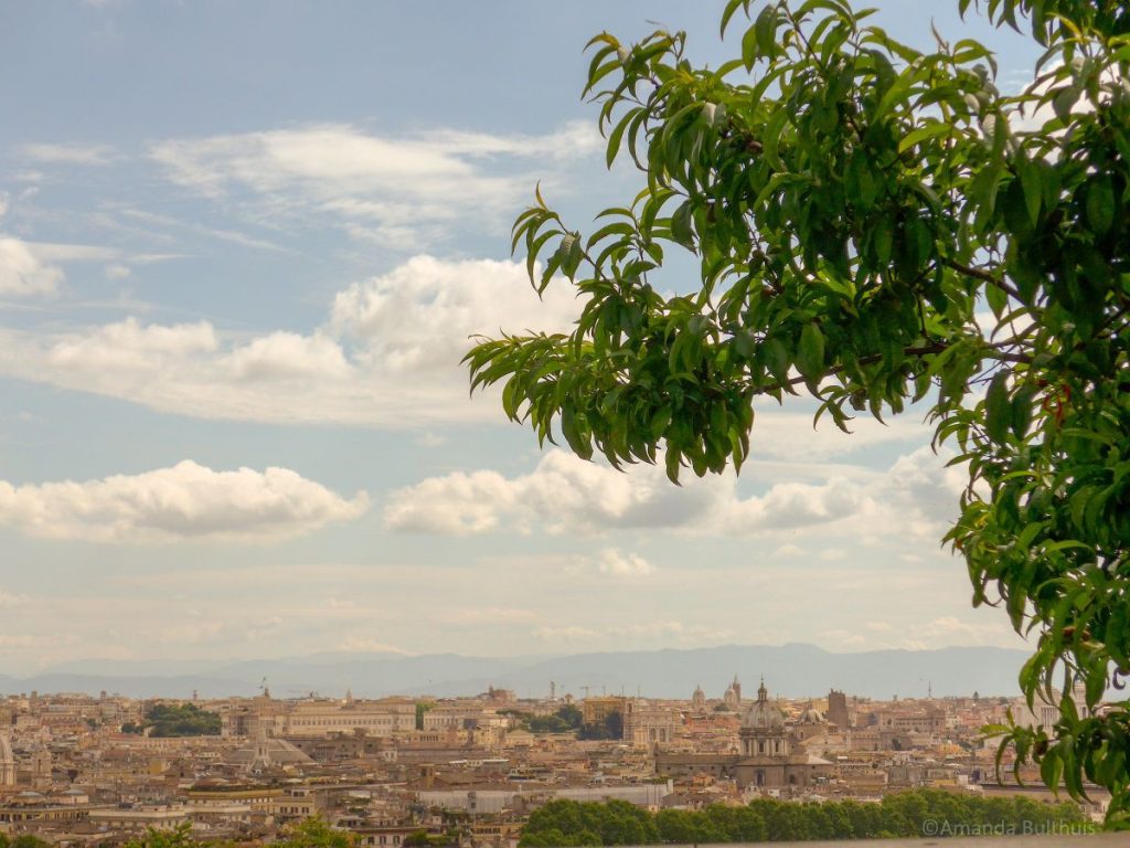 Uitzicht over Rome vanaf Gianicollo Hill