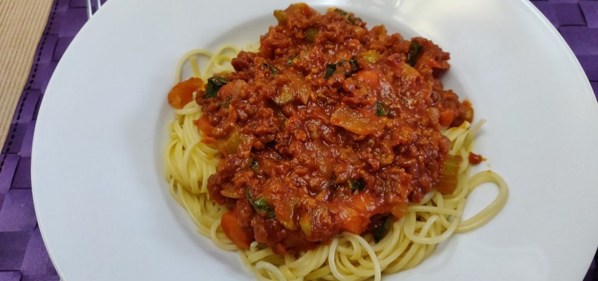 Vegetarische spaghetti bolognese