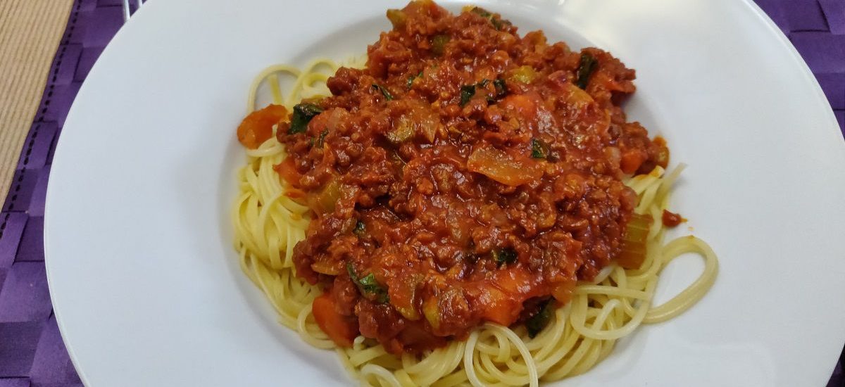 Vegetarische spaghetti bolognese