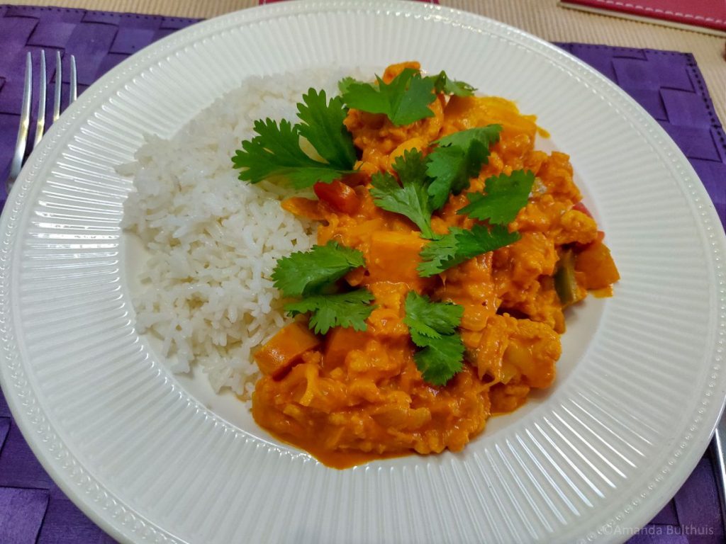 Wereldgerecht Kip Madras, vegetarisch, zonder pakjes en zakjes