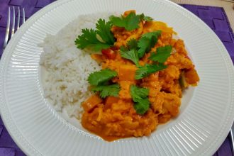Wereldgerecht Kip Madras, vegetarisch, zonder pakjes en zakjes