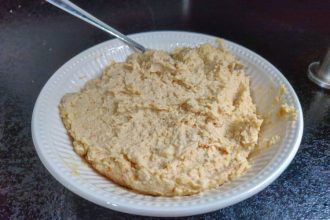 Homemade hummus