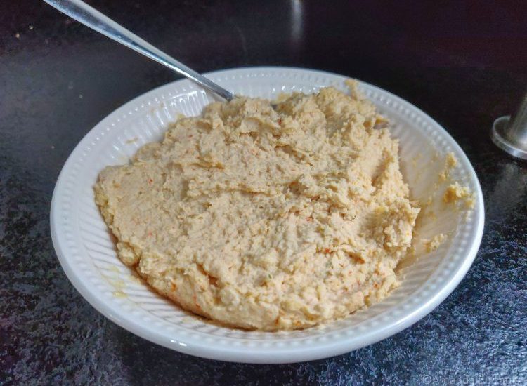 Homemade hummus