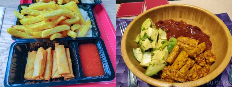 Frietjes en Mexicaanse bowl