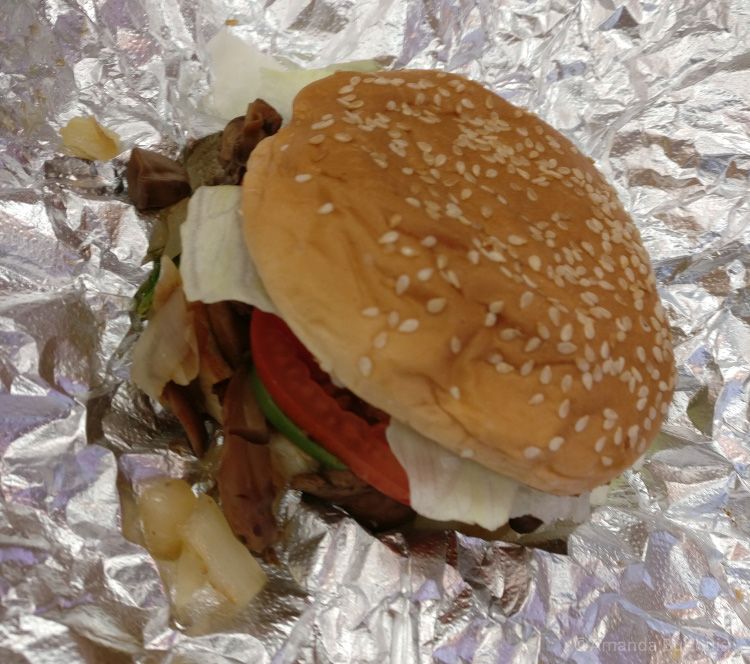 Veggie sandwich Five Guys