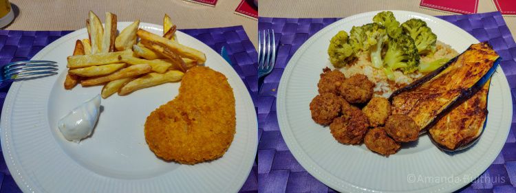 Friet met kipschnitzel en veggies week 15 -2020