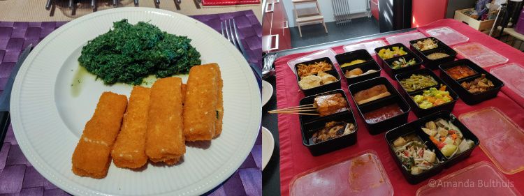 Vegan vissticks en Indonesische rijsttafel - week 17 -2020