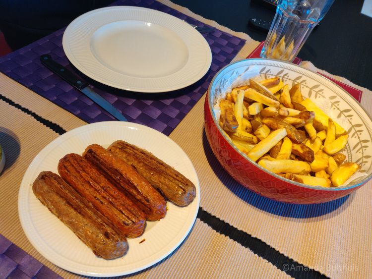 Vegaworsten met friet