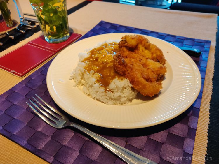 Bloemkool katsu met vegan eivervanger voor paneren