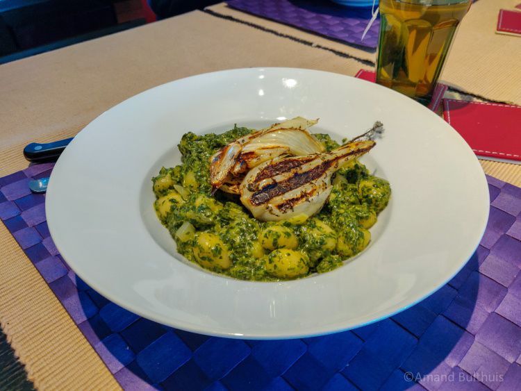 Gnocchi met spinazie en venkel