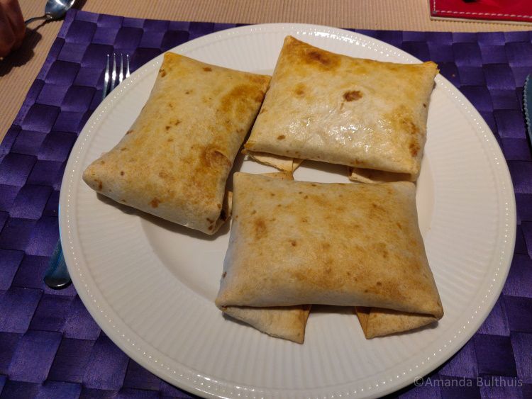 Chimichangas uit de oven