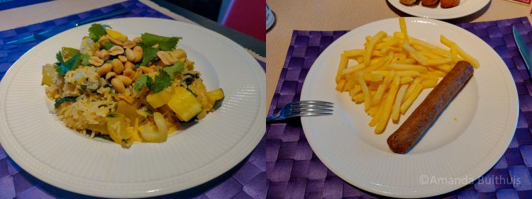 Curry en frietjes