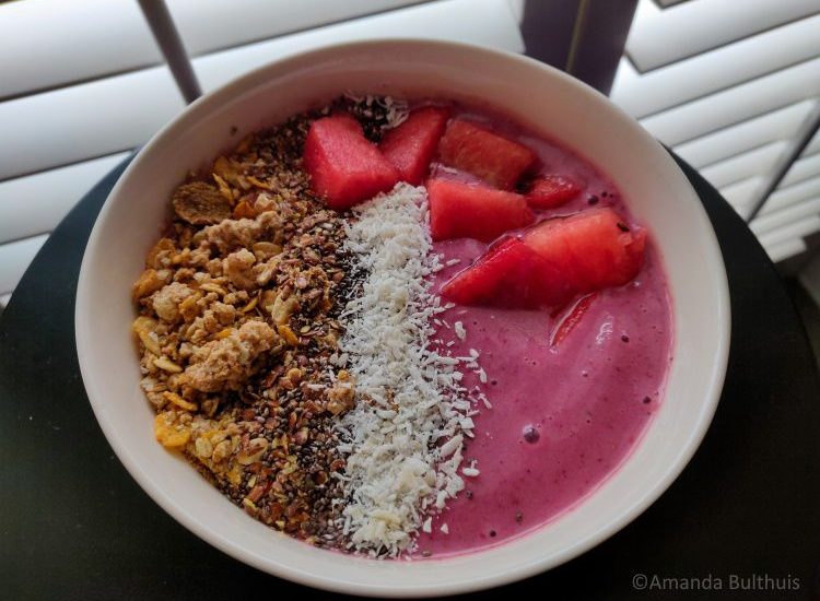 Smoothiebowl met watermeloen